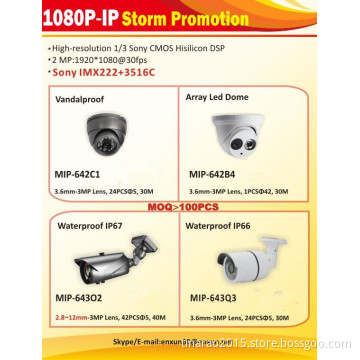2mp 1080P Storm Promotion Outdoor&Indoor Network IP Camera